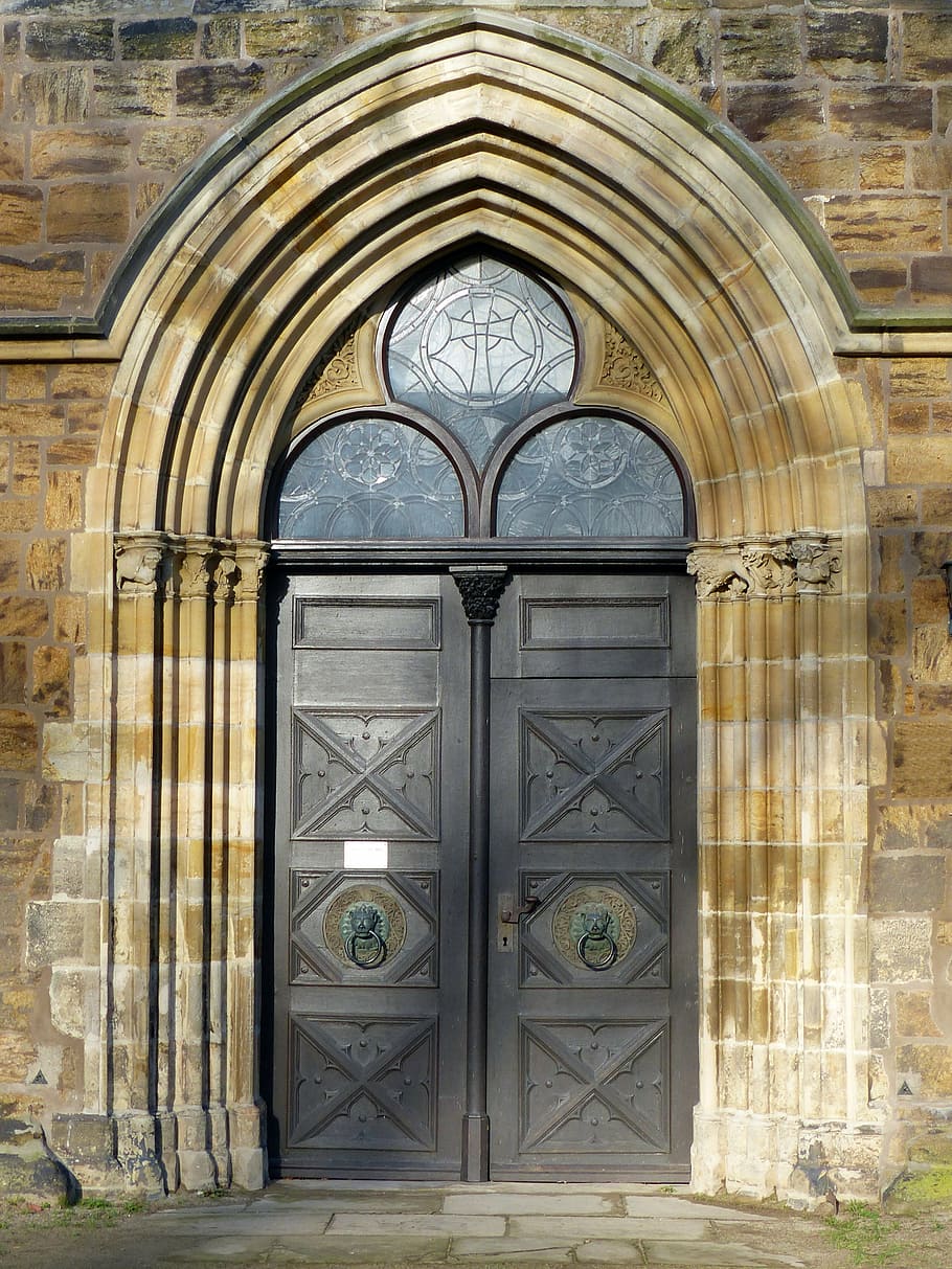 door, old door, historically, input, wood, church door, architecture HD wallpaper