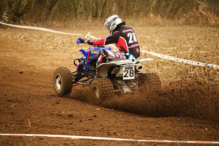 Motocross, Quad, Atv, Race, all-terrain vehicle, sand, motorcycle, HD wallpaper