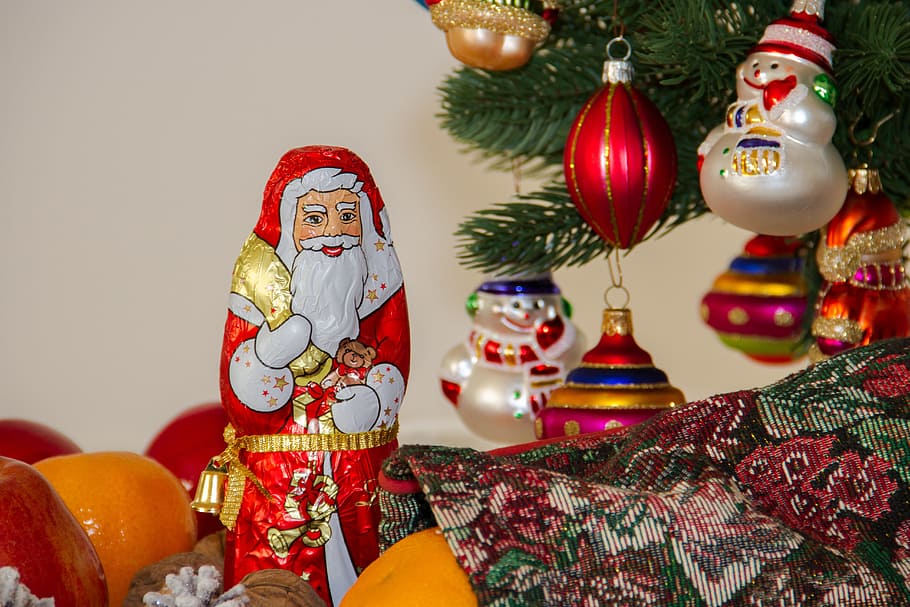 snowman bauble lot, christmas, advent, nicholas, chocolate, sweet, HD wallpaper