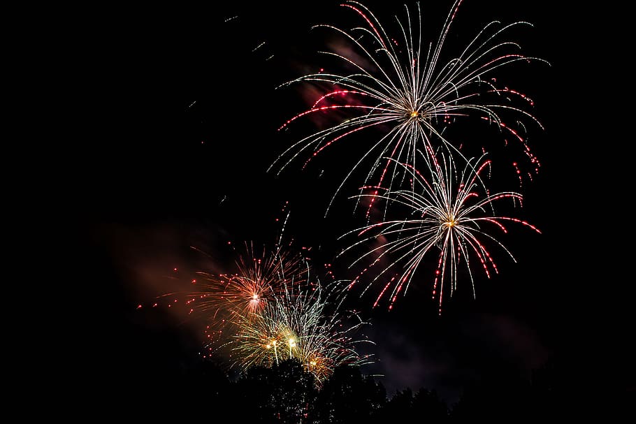 photo of fireworks display, pyrogames, rocket, pop, beacon, fireworks art, HD wallpaper