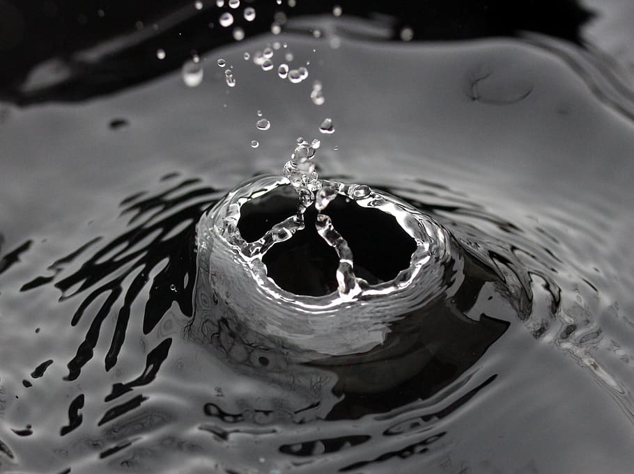 water, splash, drops, motion, splashing, rippled, nature, close-up HD wallpaper