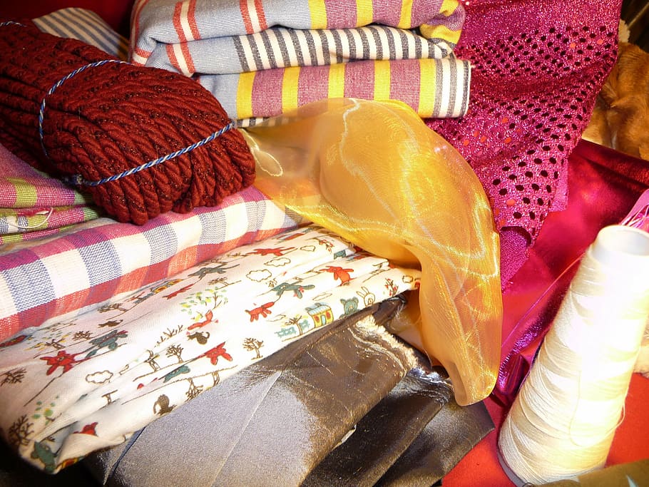 fabric, fabrics, colors, soft, creative, crafts, sewing, pink HD wallpaper