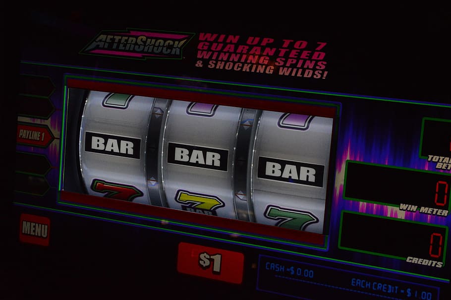 Wallpaper HD: mesin slot menampilkan bar bar bar, Gamble, Slot, Machine, Casino |  Wallpaper Suar