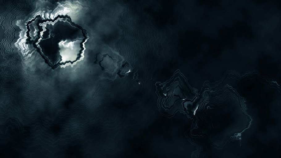 Abstract, Background, Ripples, science, dark, cloud - Sky, black Color HD wallpaper