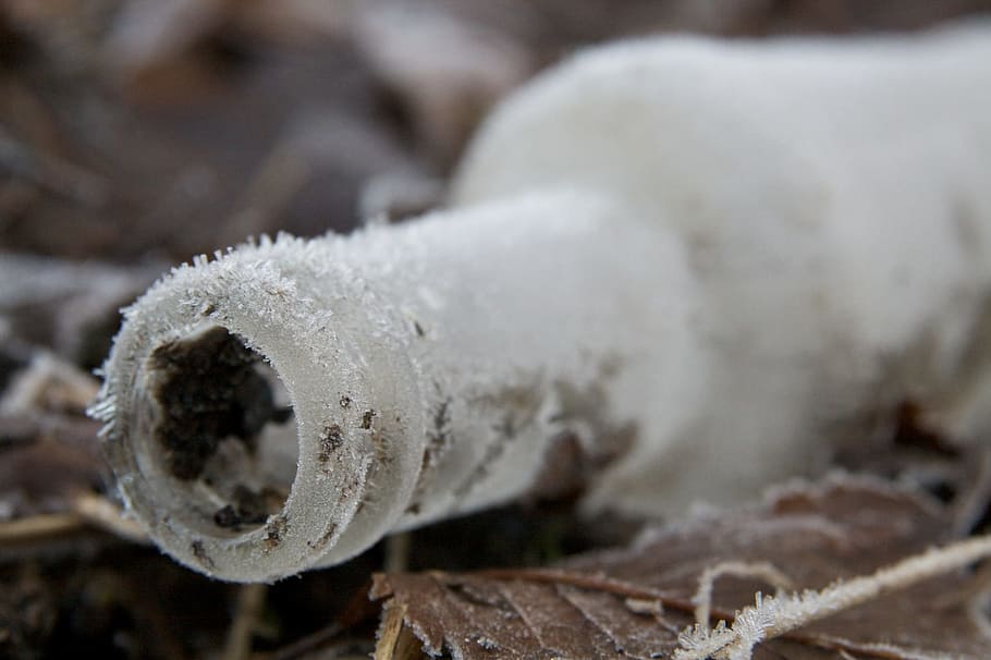 frozen, bottle, fallen, lost, ice, crystals, covered, frost HD wallpaper