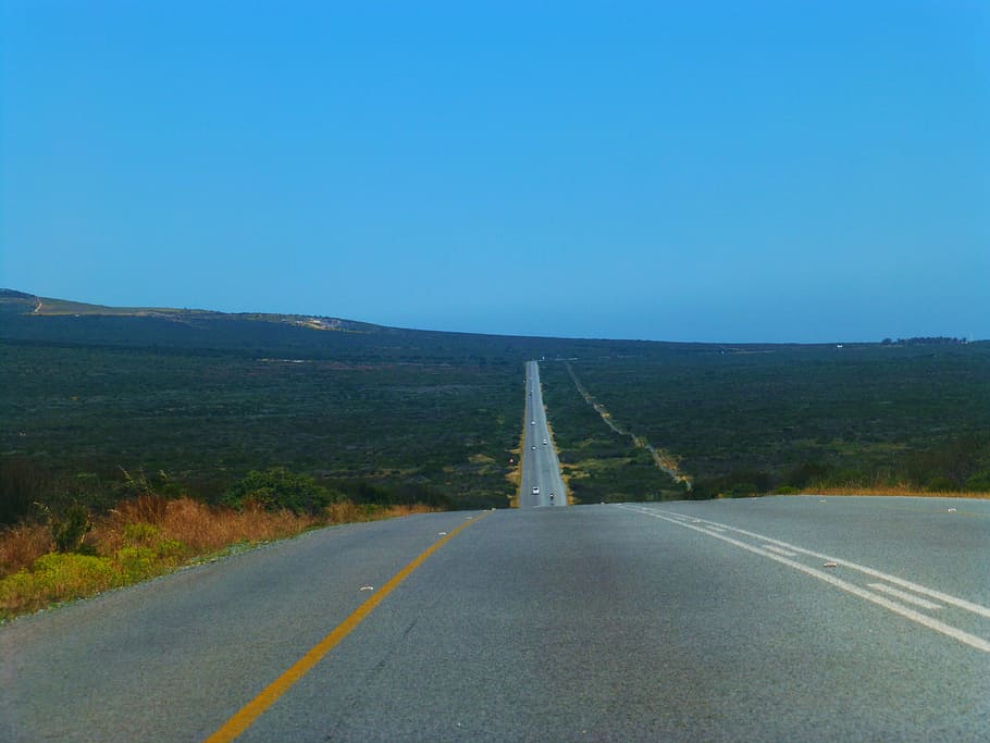 road, south africa, landscape, just, asphalt, transportation