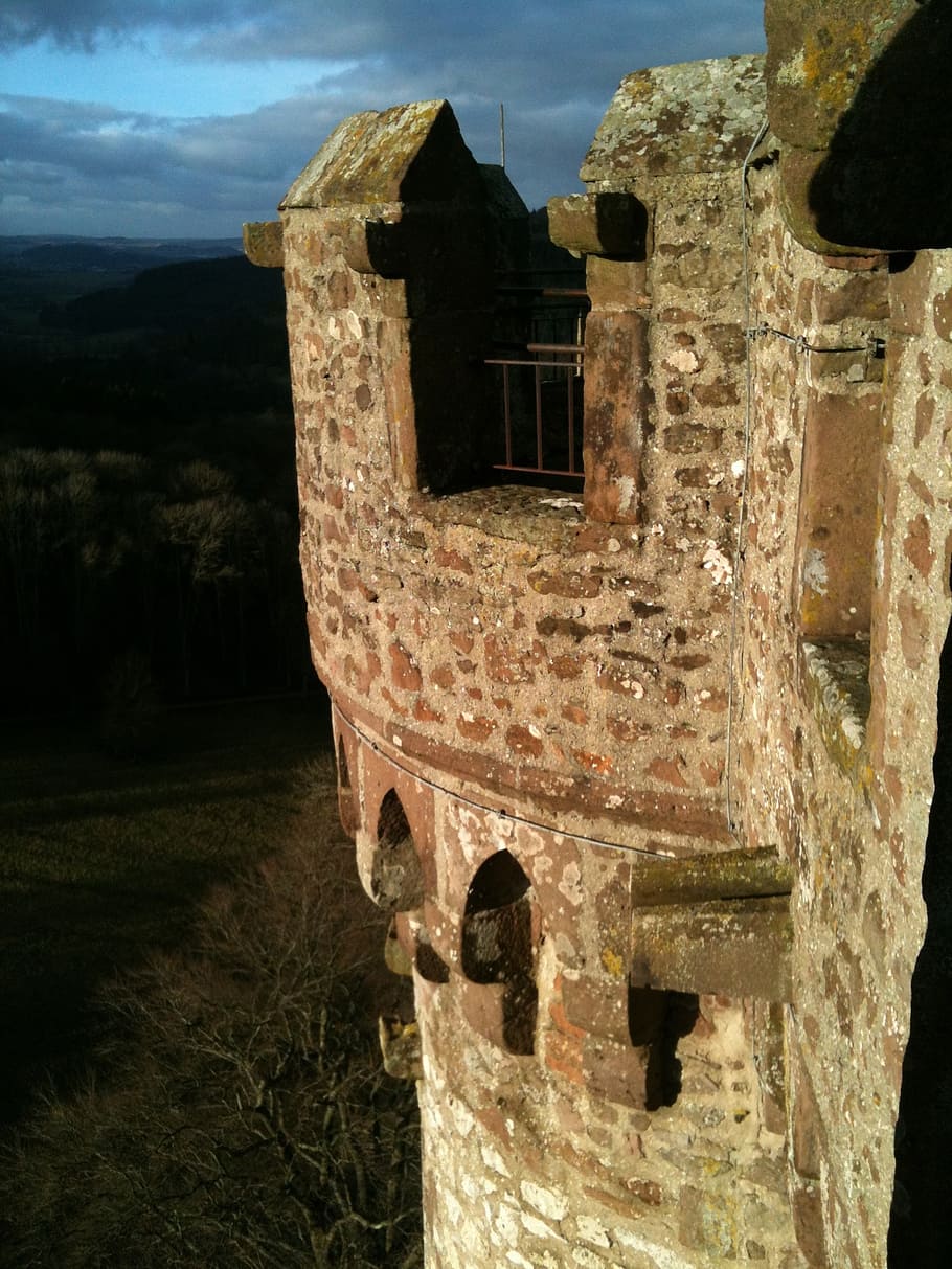 castle, eifel, outlook, middle ages, battlements, loopholes HD wallpaper