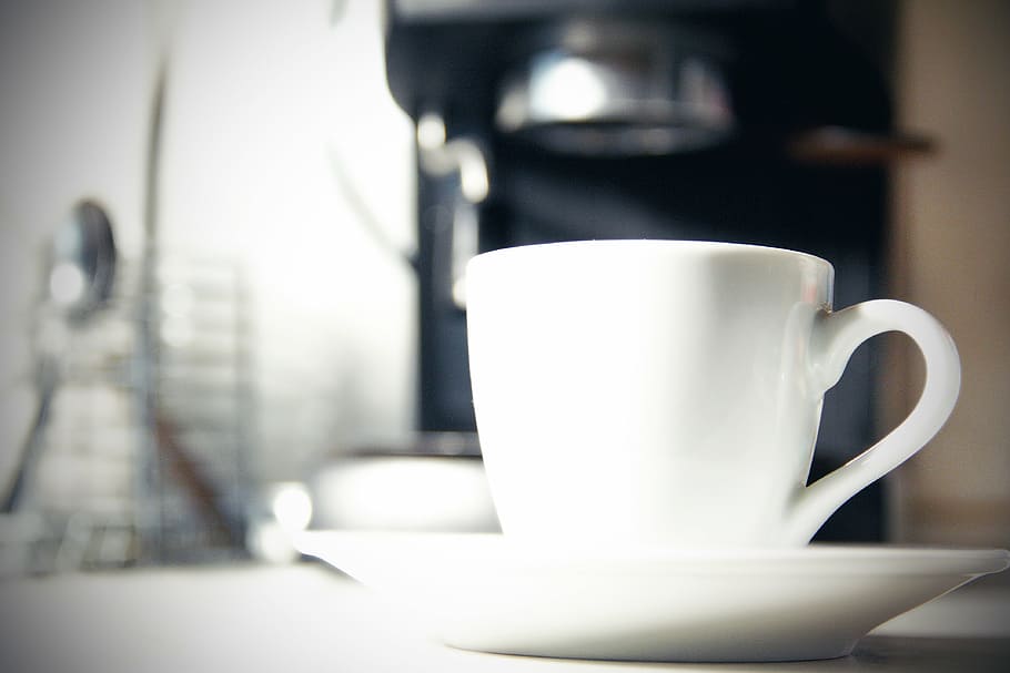 coffee, coffee machine, cup, kitchen, food and drink, mug, coffee - drink HD wallpaper