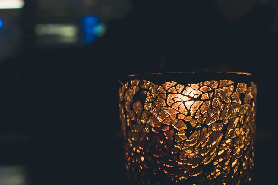glass, black, dark, illuminated, close-up, lighting equipment HD wallpaper