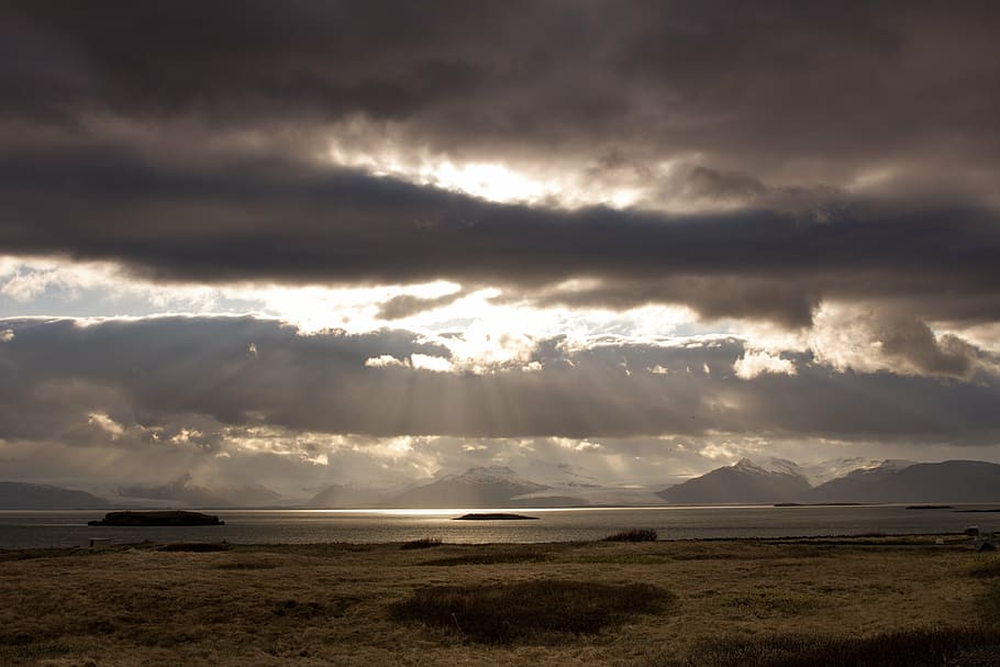 iceland, clouds, sky, evening, scenery, landscape, nature, cloud - sky HD wallpaper