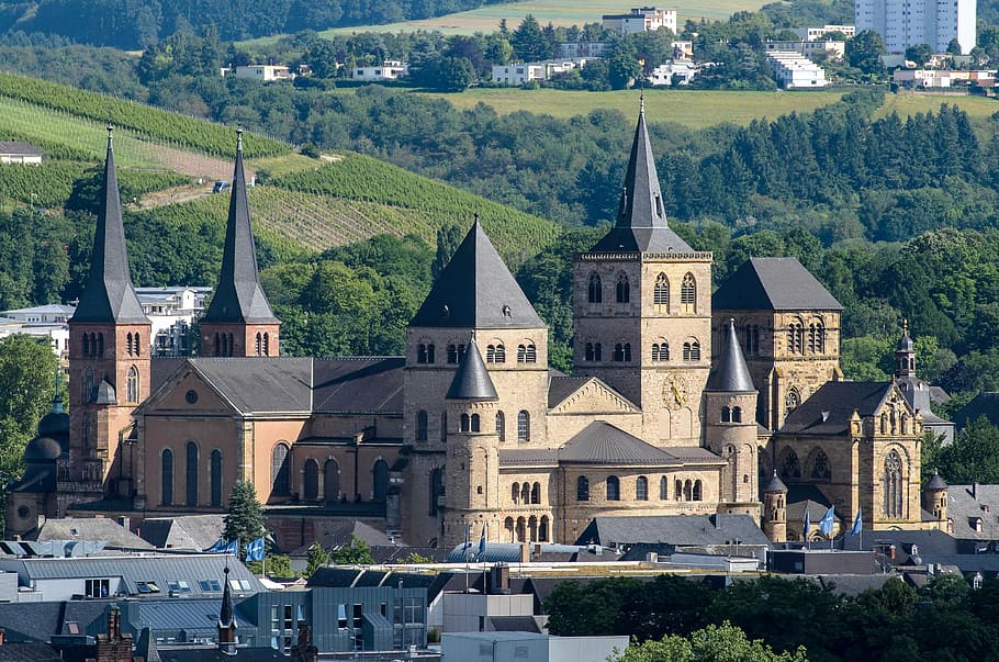 trier, church, germany, landmark, religion, architecture, cathedral, HD wallpaper