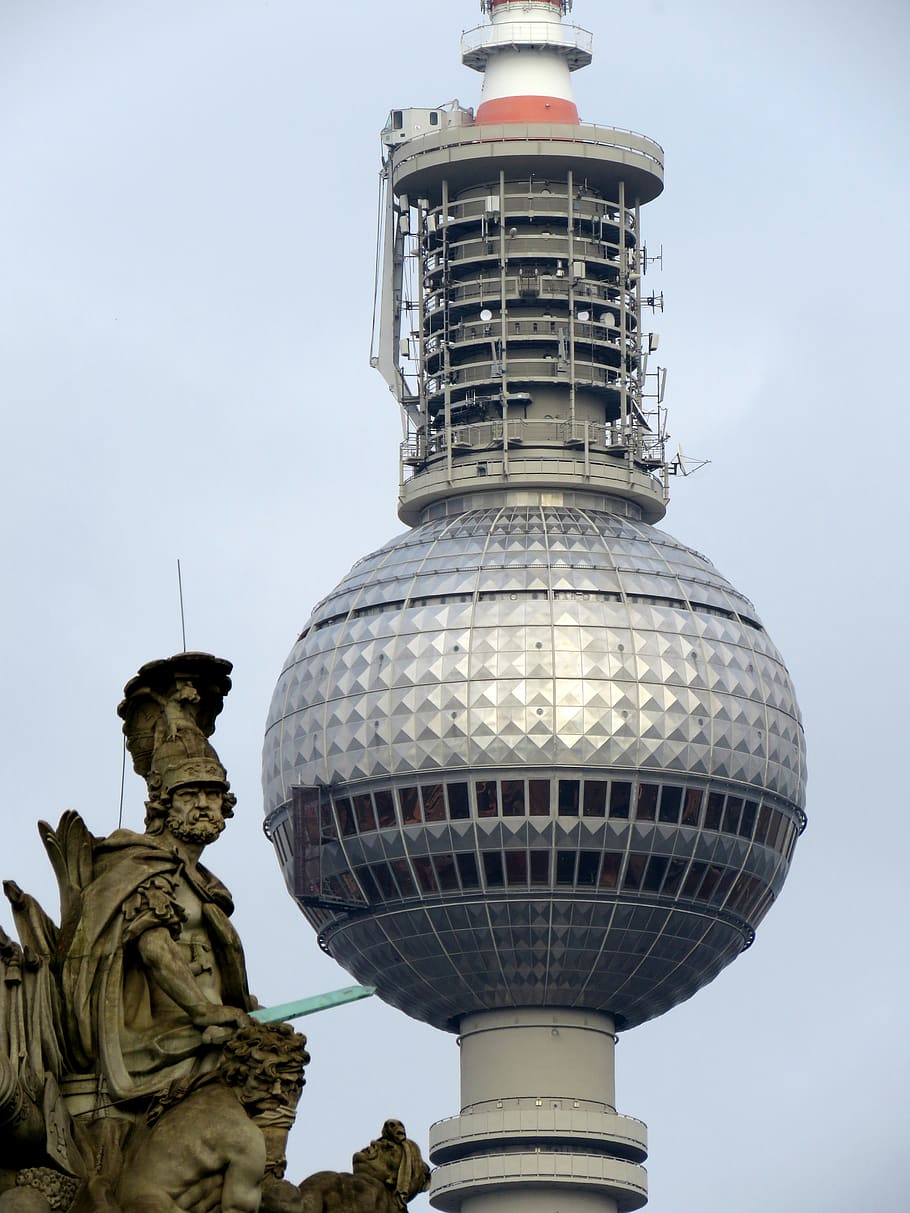 tv tower, berlin, alexanderplatz, capital, landmark, places of interest