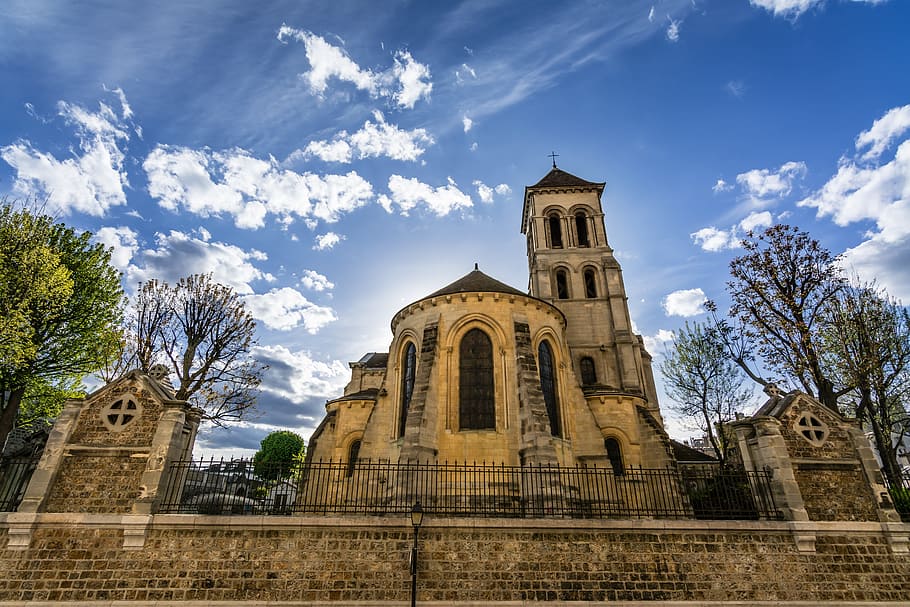 paris, montmarte, sacred heart basilica, france, europe, montmartre, HD wallpaper