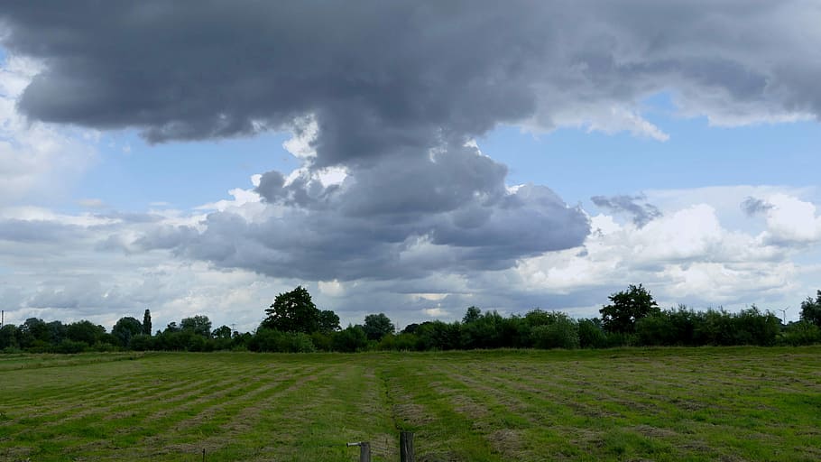 Mood, Sky, storm clouds, dark sky, dark clouds, cumulus clouds HD wallpaper