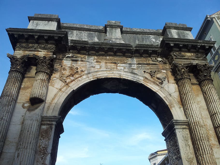 roman, arch, architecture, ancient, landmark, old, travel, tourism HD wallpaper