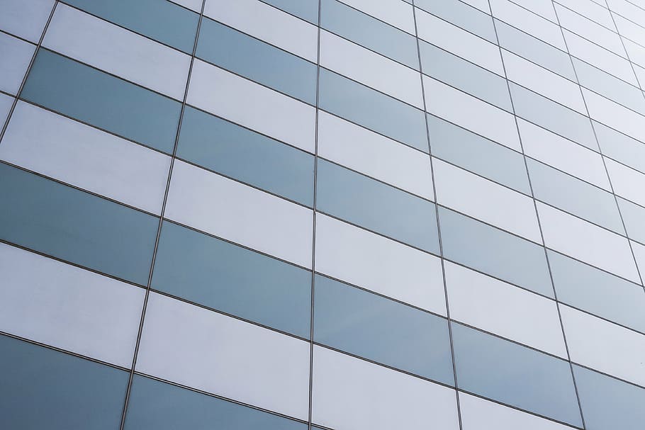 architecture, building, facade, glass, modern, perspective HD wallpaper