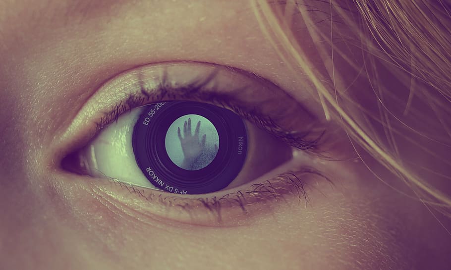 macro photography of person's eye, human, eyeball, vision, girl HD wallpaper