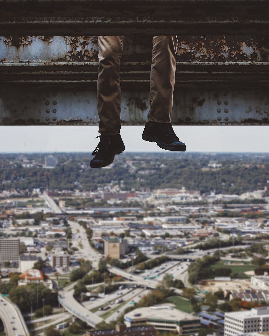 With Eyes Wide Open, person wearing pair of black shoes, feet HD wallpaper