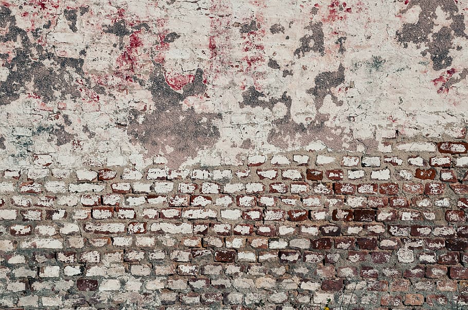 brown digital wallpaper, Brick Wall, brick wall background, old, HD wallpaper