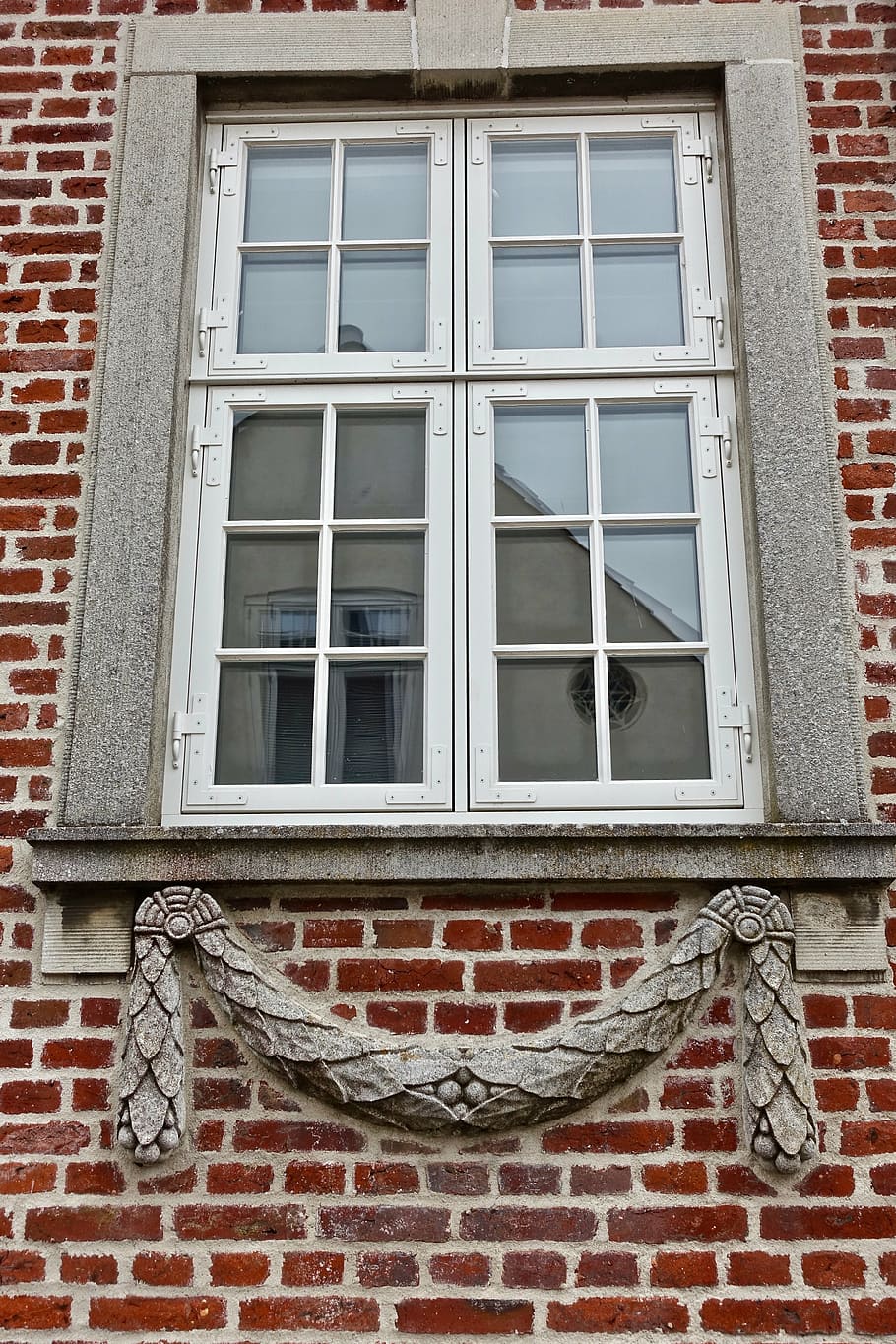 window, decoration, cement, frame, architecture, ornament, brick HD wallpaper